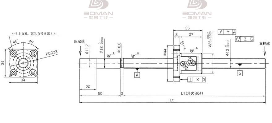 KURODA GG1202DS-AAPR-0300A 黑田丝杆上海代理商
