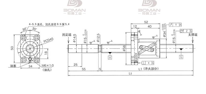 KURODA GG1510DS-BALR-1500A 日本黑田丝杆是什么材料