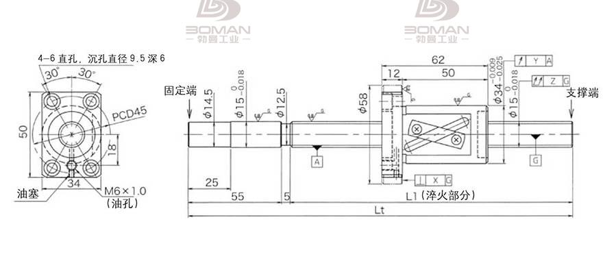 KURODA GG1520AS-BALR-0600A 日本黑田精工丝杆样本