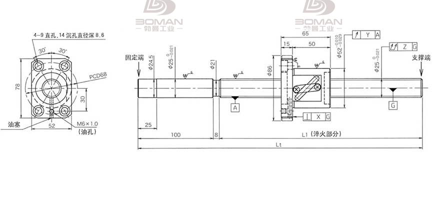 KURODA GG2510DS-BALR-1520A 黑田精工丝杆价格表