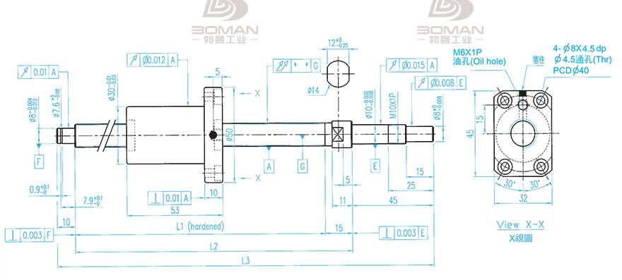 TBI XSVR01210B1DGC5-280-P1 tbi滚珠丝杆类型