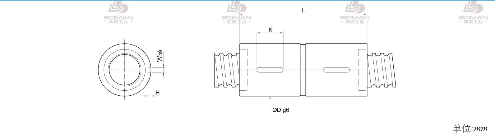 PMI RDIC5005-4 PMI TBI研磨级滚珠丝杆