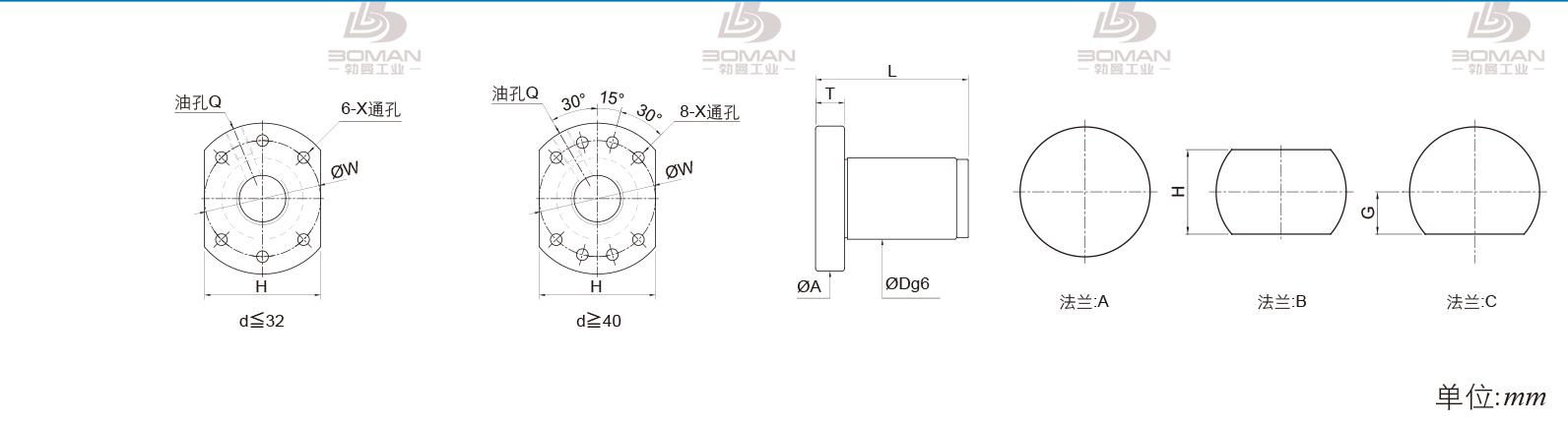 PMI FSDU4005B-4.0P pmi滚珠丝杆产品手册