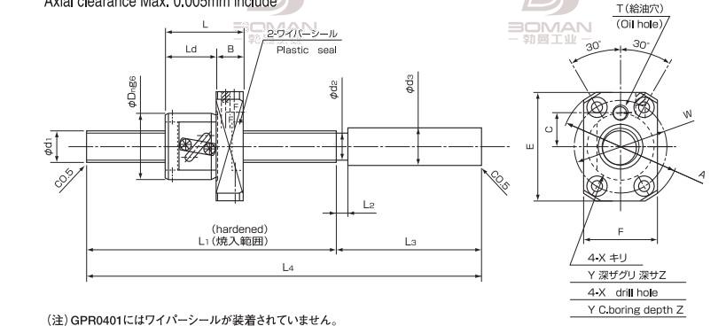 ISSOKU GTR1004EC3T-230 issoku丝杆精度